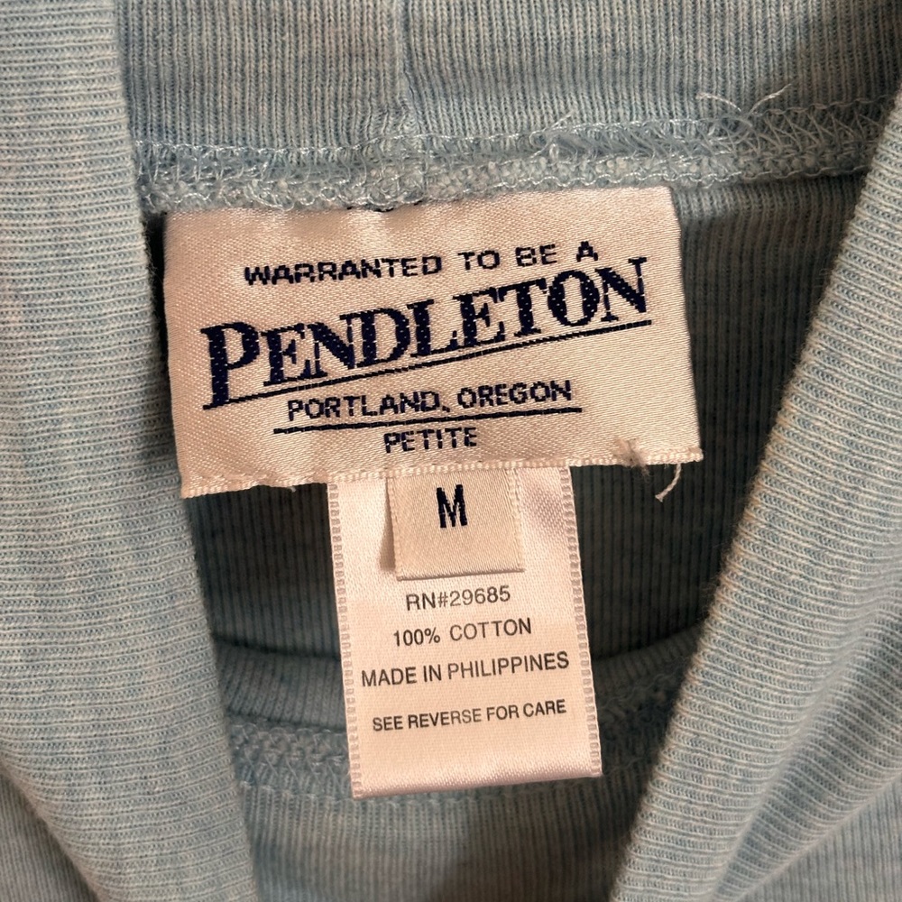 Pendleton Light Blue Turtle Neck - image 2